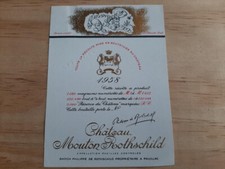 étiquette vin chateau Mouton Rothschild 1958 demi 37.5cl specimen Salvador Dali