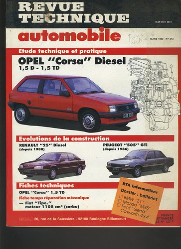Revue technique automobile - technique,