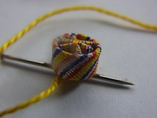 ROSETTE MEDAILLE  POMPIER  5 mm  A COUDRE