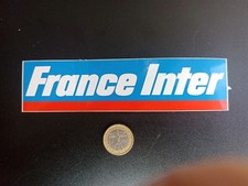 Ancien Autocollant Sticker : RADIO FRANCE INTER