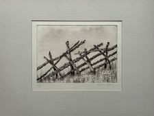 Estampe Ancien Clôture En