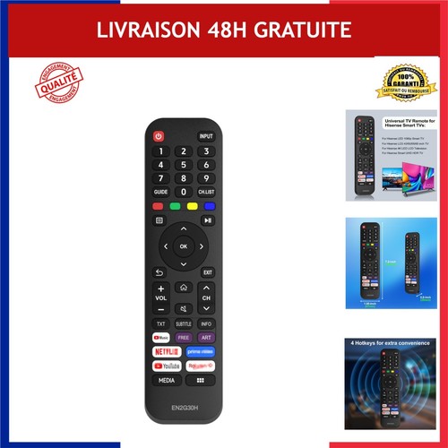 Télécommande hisense en2g30h - télécommande,