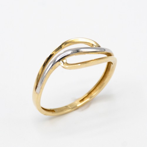 Bague jaune et blanc - jaune,