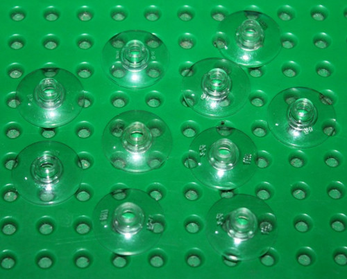 Lego clear round dish 2x2 - 10,