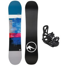 Ensemble De Snowboard Junior FE 120 CM Bleu + Fixation Eco Pure S