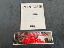 ₪PAS DE JEU₪ Notice seule de Populous sur Atari ST Amiga PC DOS...