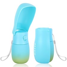 Gourde portable 300 ml pour animaux de compagnie pliable à 180 ° anti-fuite a...