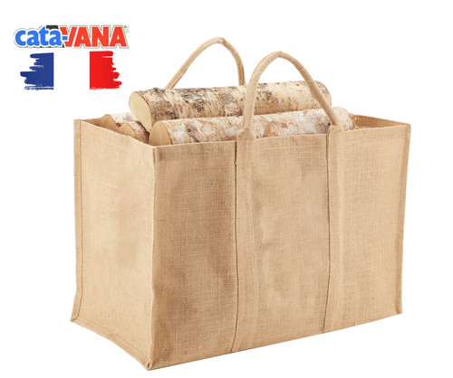 Panier sac bûches toile - sac,