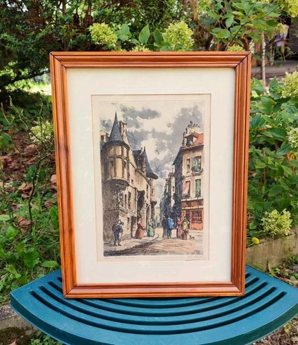 Ancienne lithographie paris - ancienne,