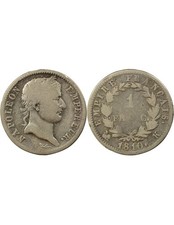 France Napoléon I - Franc Argent, Empire - 1810 K Bordeaux