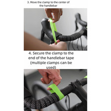 Pince de Guidon Vélo de Route Anneau Silicone Étanche Antidérapant pour Barre