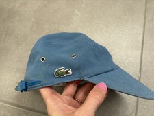 Casquette Mixte Lacoste girolle à l’ancienne maille piquée bleu ciel T 1 Vintage