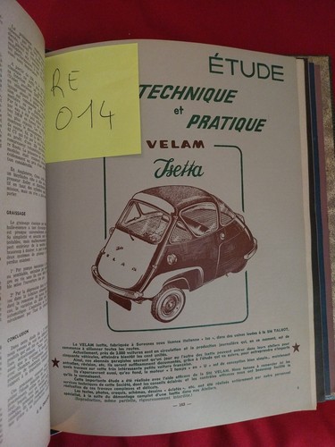 Revue technique velam isetta - technique,