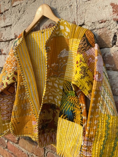 Floral jaune coton patchwork - floral,