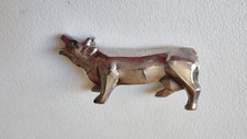 1 Porte Couteaux En Metal Argente  animaux 8cm 1920 - 1950