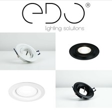 Spot encastrable IRID Blanc/Noir Réglable GU10 IP20 Rond EDO