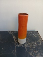  Vase tuyau Grés orange Design Pierre Casenove Jars France