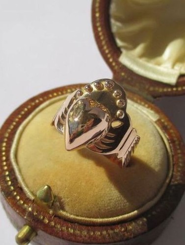Rare bague ancienne - , foi