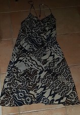 Robe Bleu Marron Beige XANAKA T 34