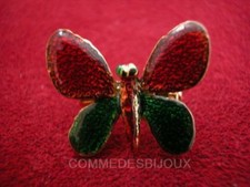 Broche "Papillon" comme un pin's N° 2 Nuit Jour - Bijoux pur Vintage