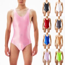 Body homme brillant manches courtes slim barboteuse sous vêtement