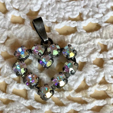 Pendentif coeur cristal de