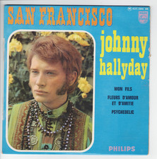 Johnny  HALLYDAY    San Francisco  Imprimerie Colombet    7" 45 tours EP
