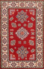 Tapis Oriental Kazak Rouge