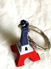 Porte-clés Tour Eiffel bleu blanc rouge – Eiffel Tower Keychain – Paris Souvenir