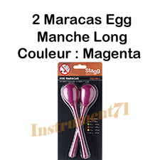 2 Maracas Egg Manche Long