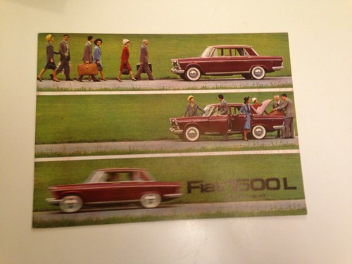 Fiat 1500 rare dépliant - fiat,