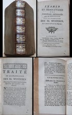 Examen & Résolution des difficultés dans la célébration des S. Mystères. 1752 EO