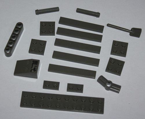 Lego pièces dark gray - dark, dont