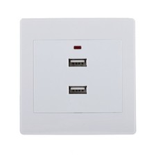 Double Ports Usb Prise Murale Chargeur Prise De Courant Du Panneau électrique