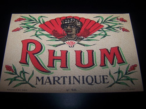 Rare étiquette ancienne rhum - étiquette,