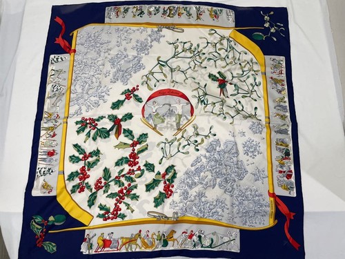 écharpe hermès neige antan - hermès, d'antan