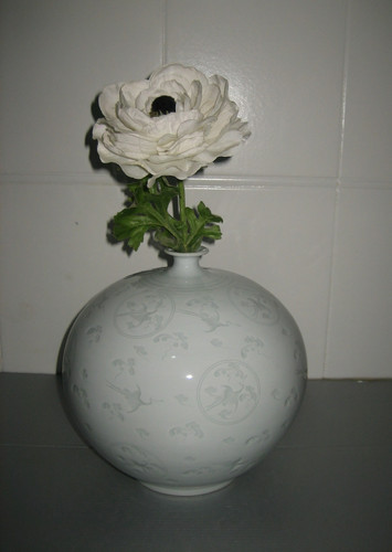 Vintage vase boule - vintage, céladon