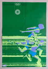 [AFFICHE]  Jeux olympiques de Munich.  par Otl AICHER. 1972