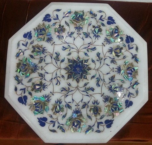 Side corner marble table - 12",