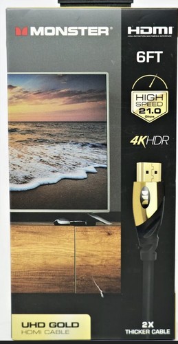 Monster hdmi gold - 6ft, 4k