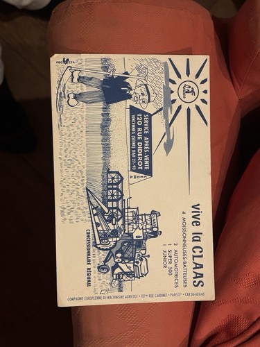 Prospectus ancien claas - ancien,