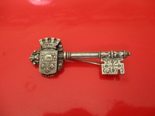 Bijou ancien broche clé - ancien,