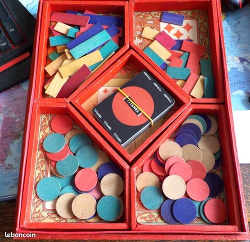 Ancien jeu nain jaune bois - nain,