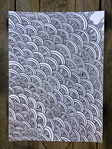 Dessin signé canvas - -,