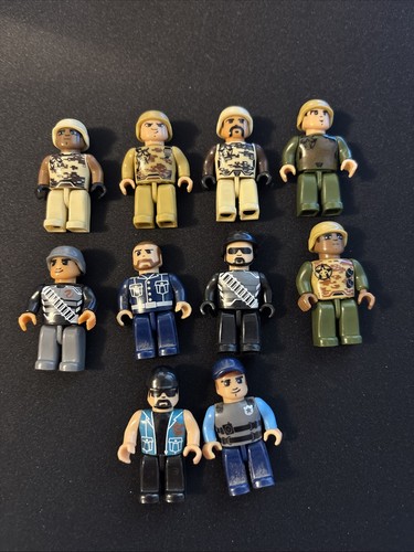 Mega bloks army cop figures - bloks,