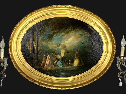 Tableau huile sur toile - tableau,
