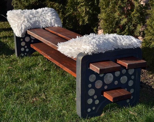 Moule béton pied banc - de,