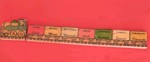 Ancien puzzle bois adp train - ancien,