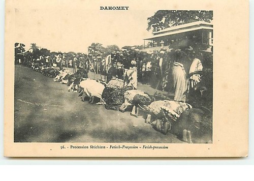 Dahomey procession - dahomey,