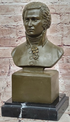 Mozart buste bronze - buste, sculpture